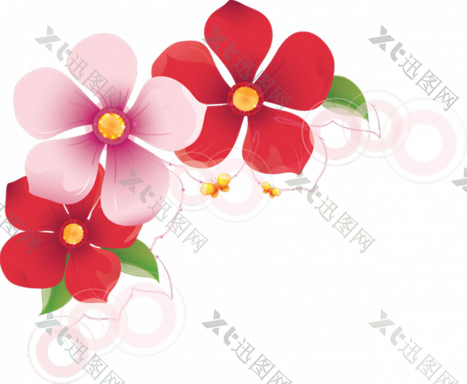 红色花朵图PNG