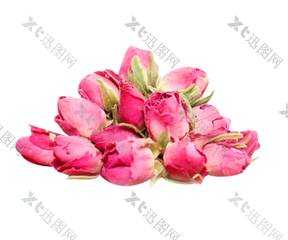 一束粉红色玫瑰花素材图片