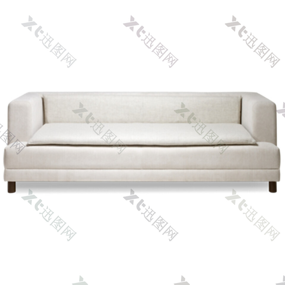 白色沙发床素材图片