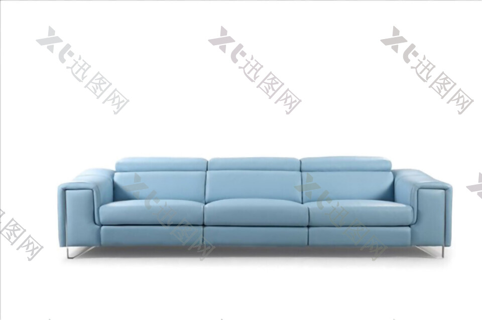 蓝色沙发素材图片
