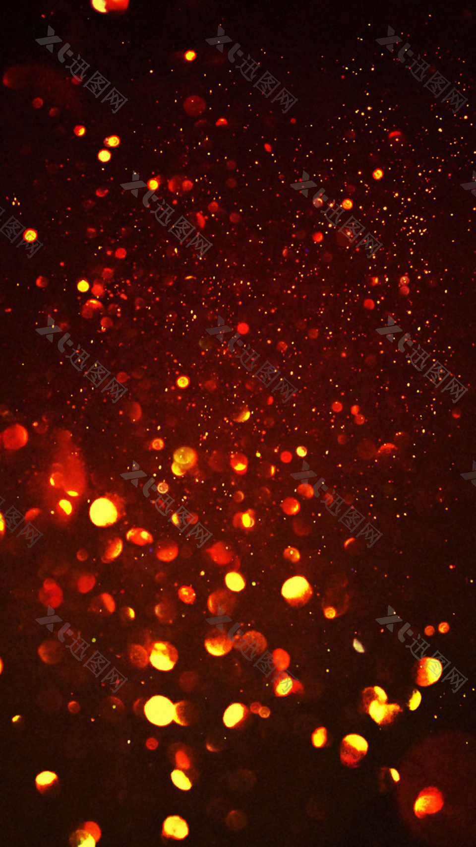 红色渐变粒子H5背景素材