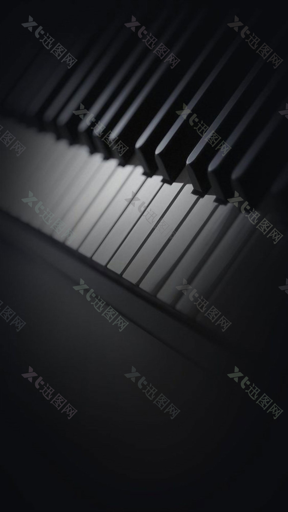 钢琴键盘H5背景素材