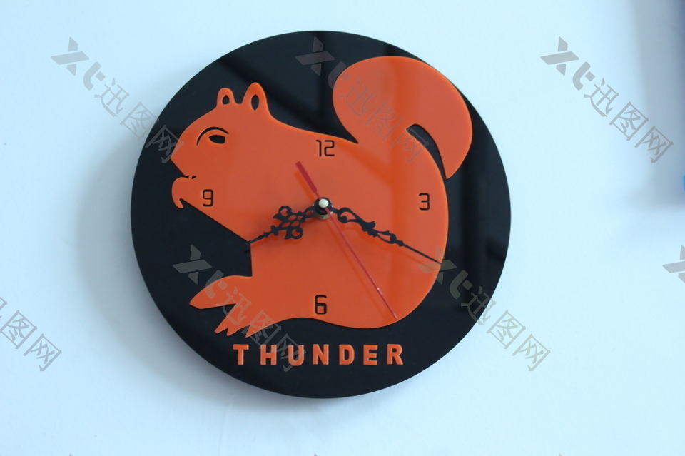 激光切割设计图——松鼠时钟