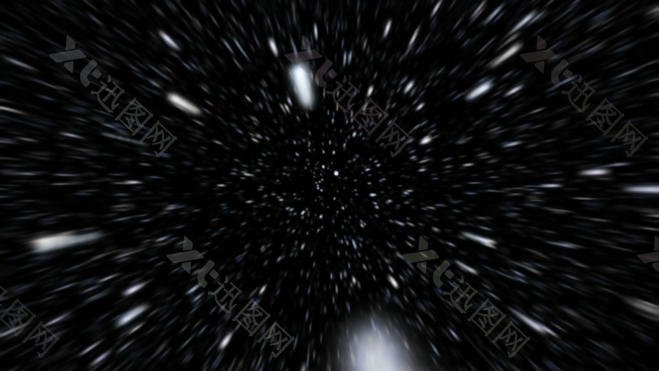 超炫星空粒子银河流星动态素材视频