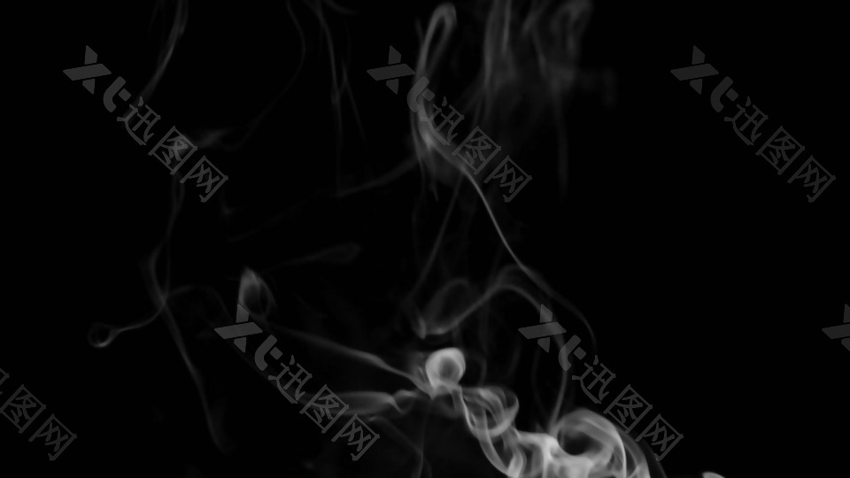 黑白色系普通烟雾视频素材6