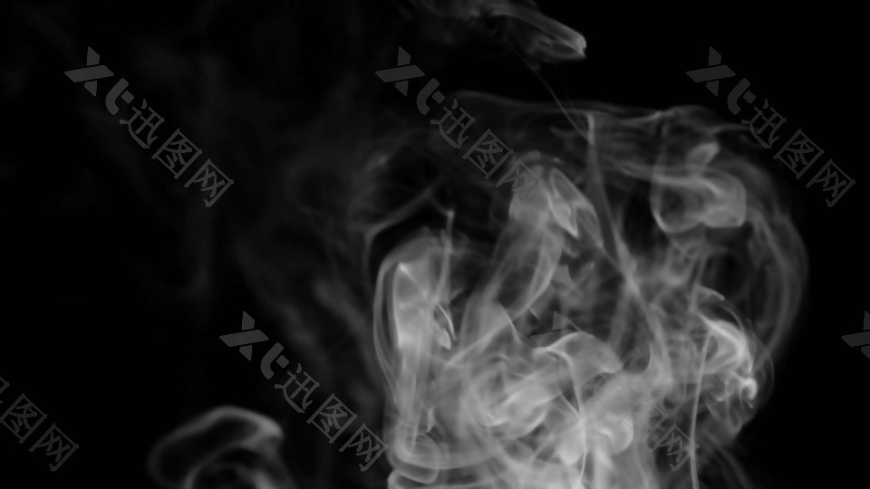 黑白色系普通烟雾视频素材9
