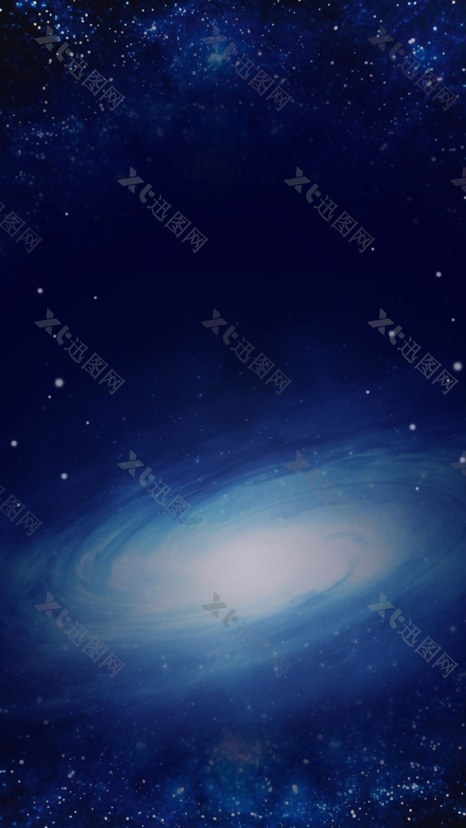蓝色星河银河系H5背景素材