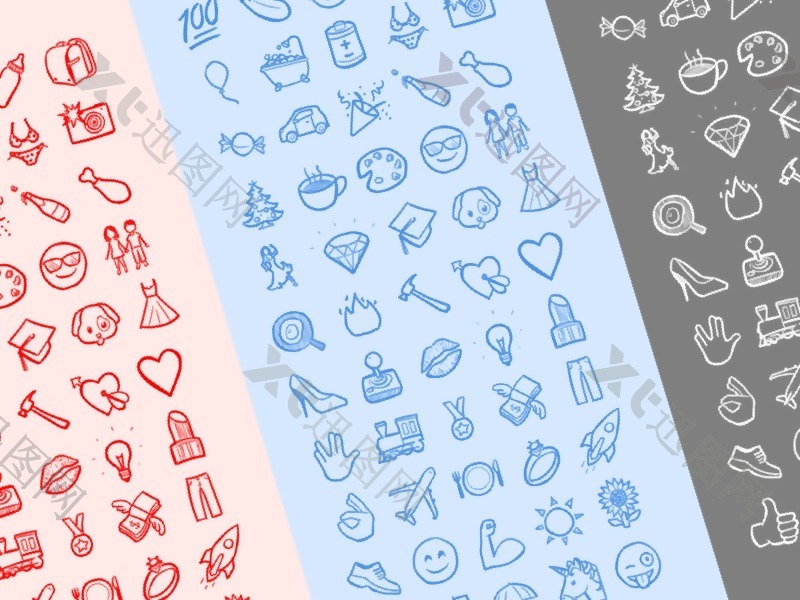 手绘风格Emoji图标Sketch素材