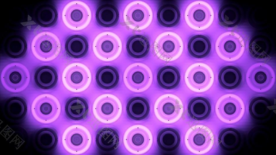 酒吧VJ紫色辉光圆圈背景视频素材