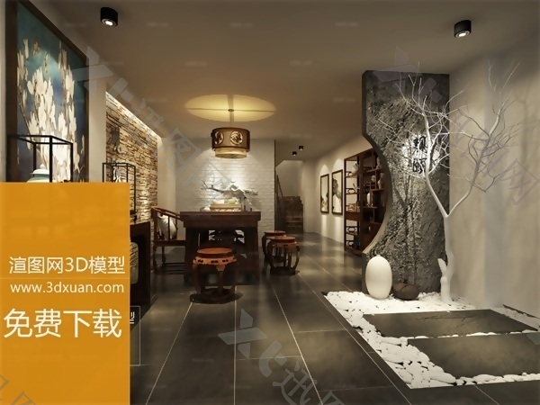 中式家装模型
