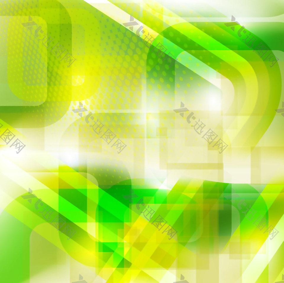 抽象绿色线条矢量背景