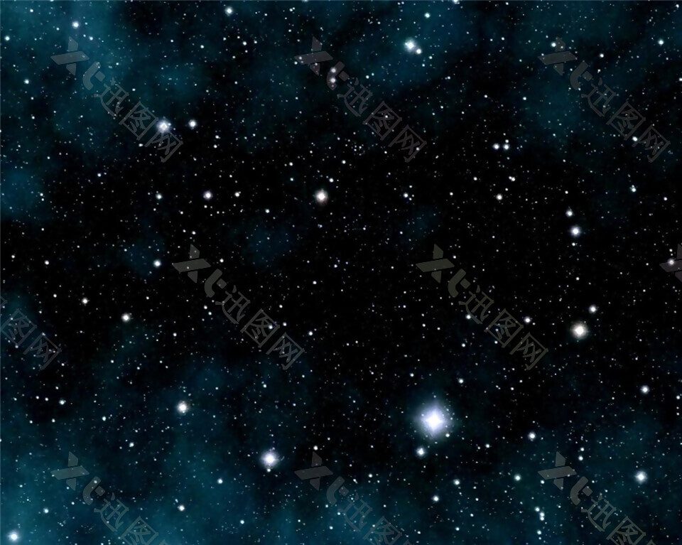 梦幻的蓝色星空粒子漂浮动态视频素材