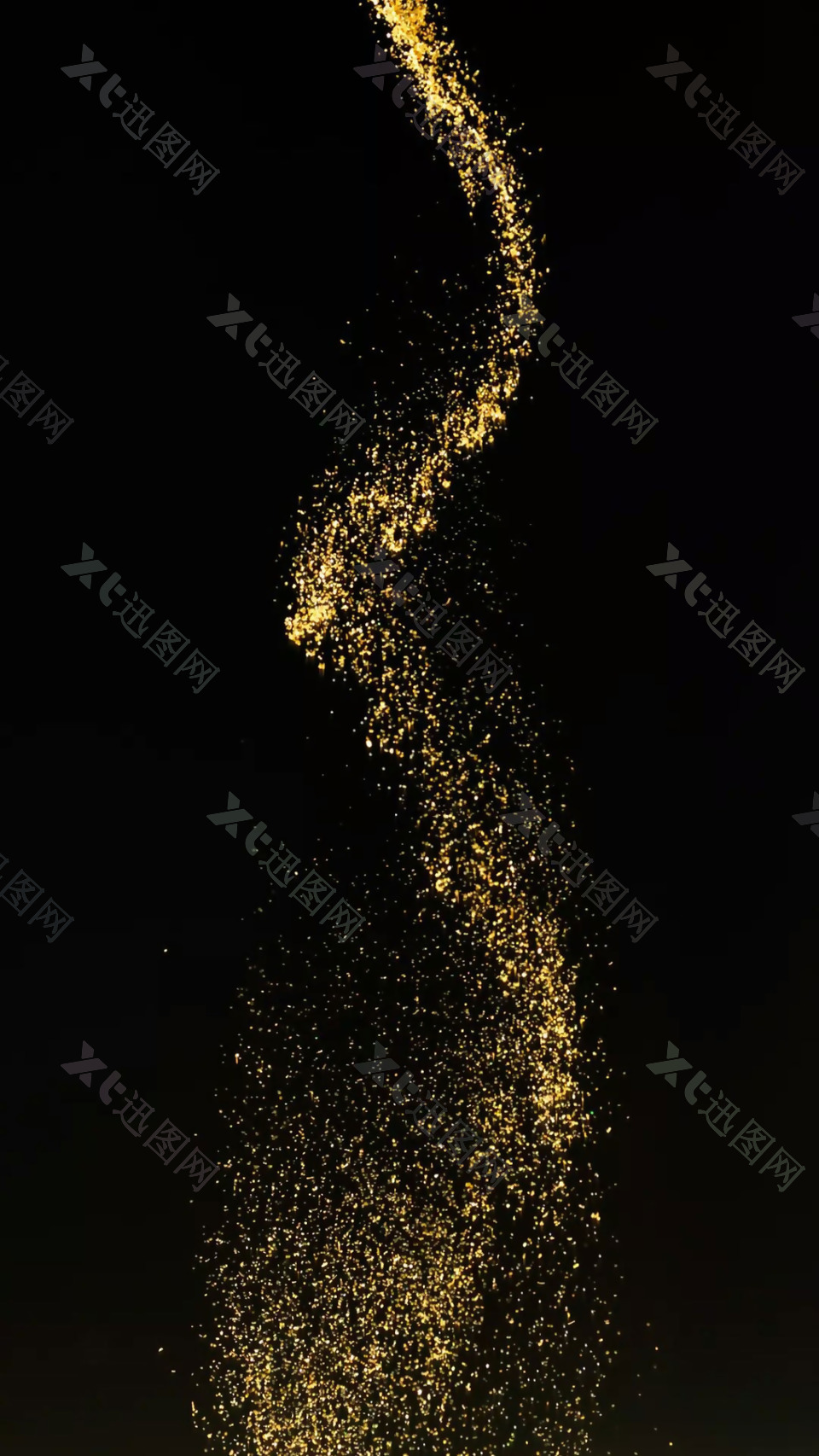金色粒子H5背景素材