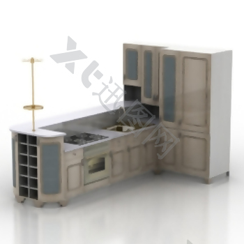 厨房家具模型
