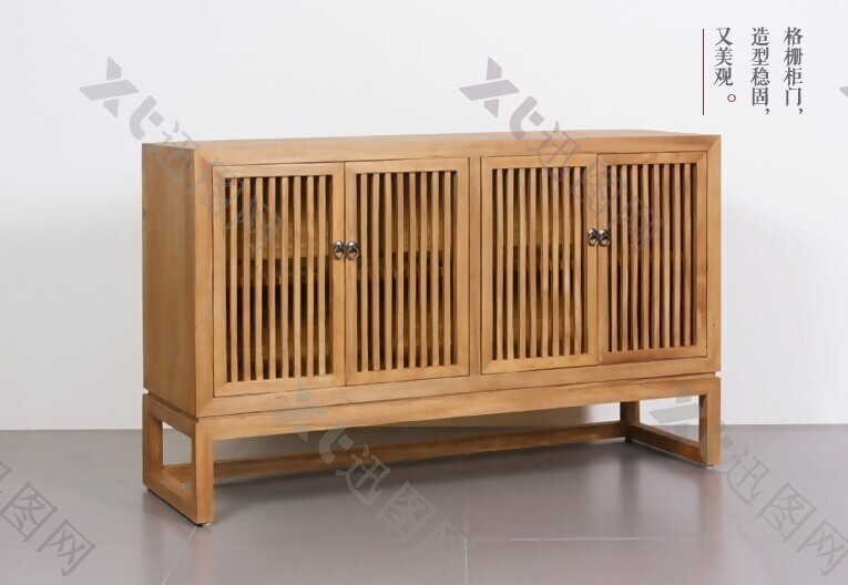 现代日式木餐边柜