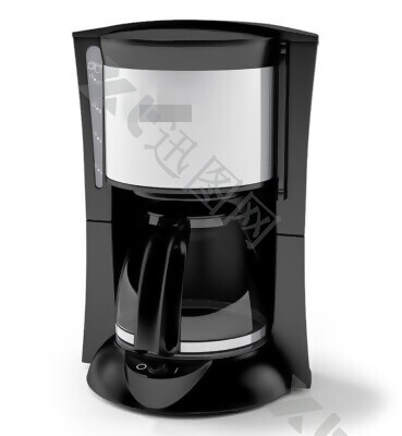 时尚黑色咖啡机模型素材