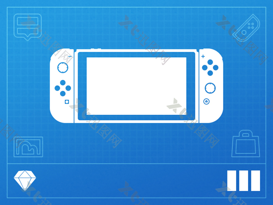 Nintendo任天堂Switch游戏机UIKitSketch素材