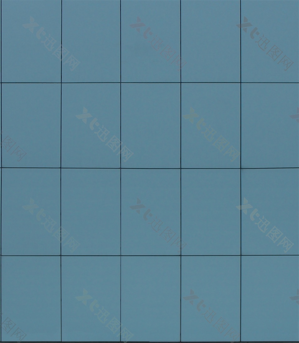 蓝色方形瓷砖材质贴图