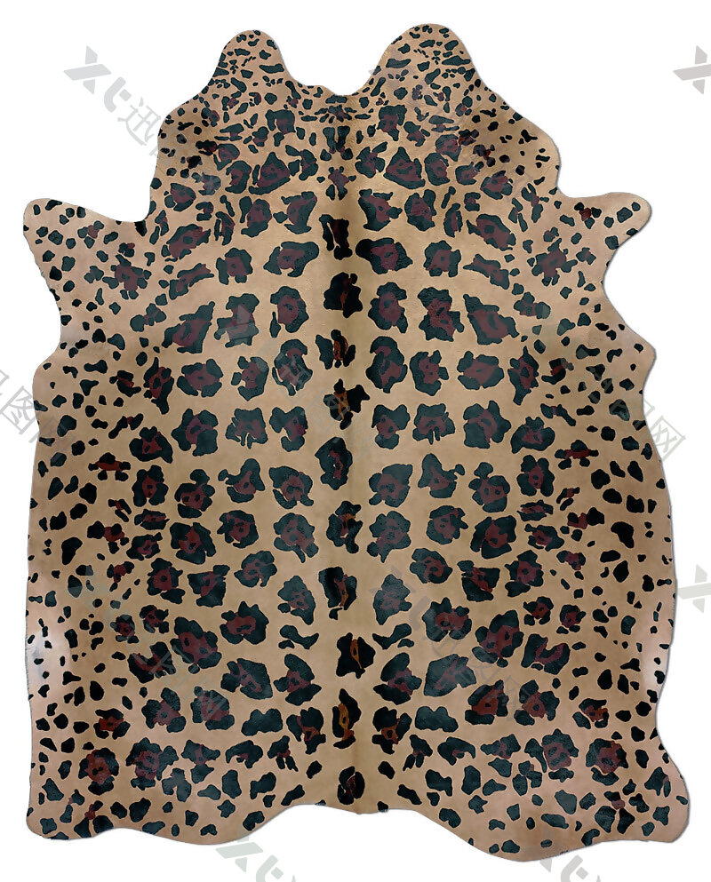 豹纹动物皮质地毯贴图