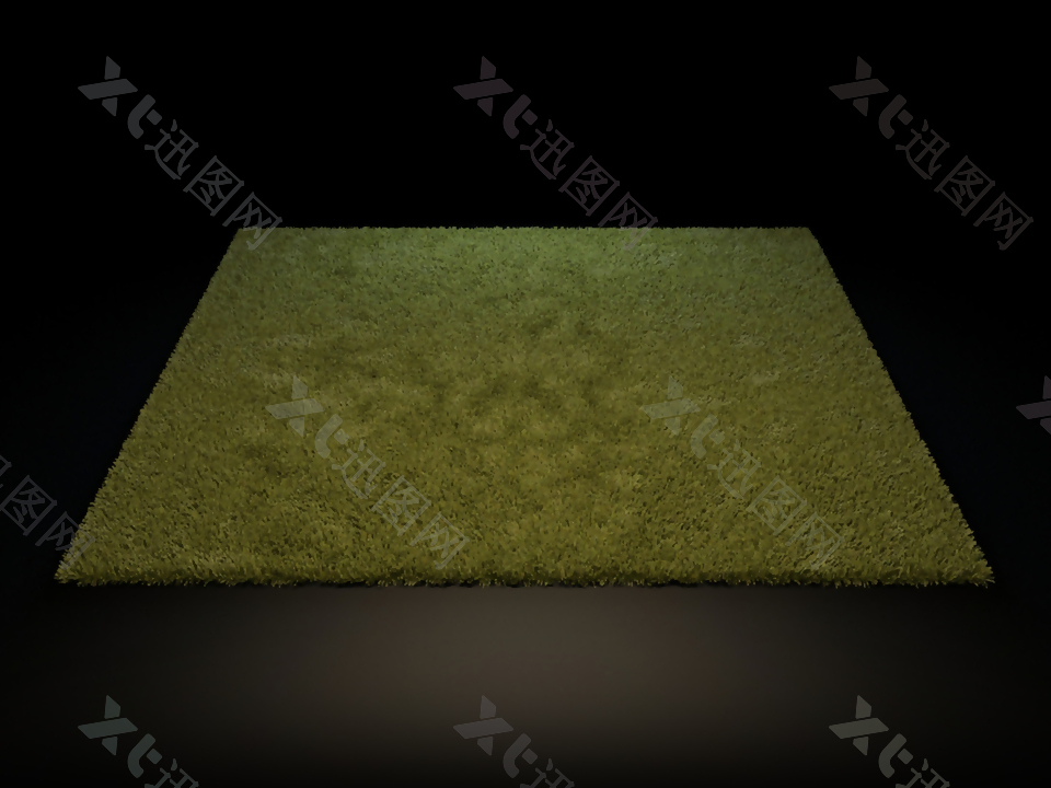 绿色地毯模型下载