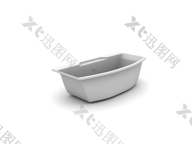 3D欧式浴缸模型