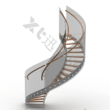 欧式模型转弯楼梯