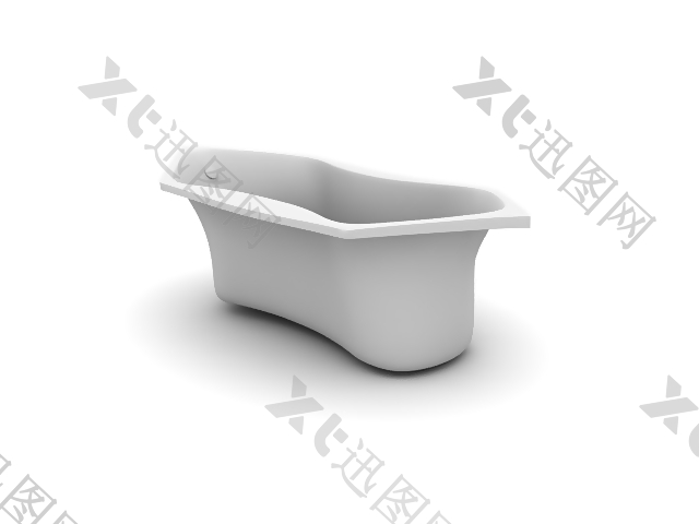 卫生间浴缸模型