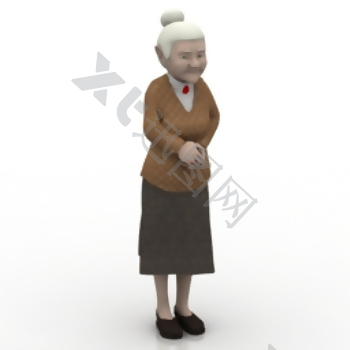 外国老奶奶模型