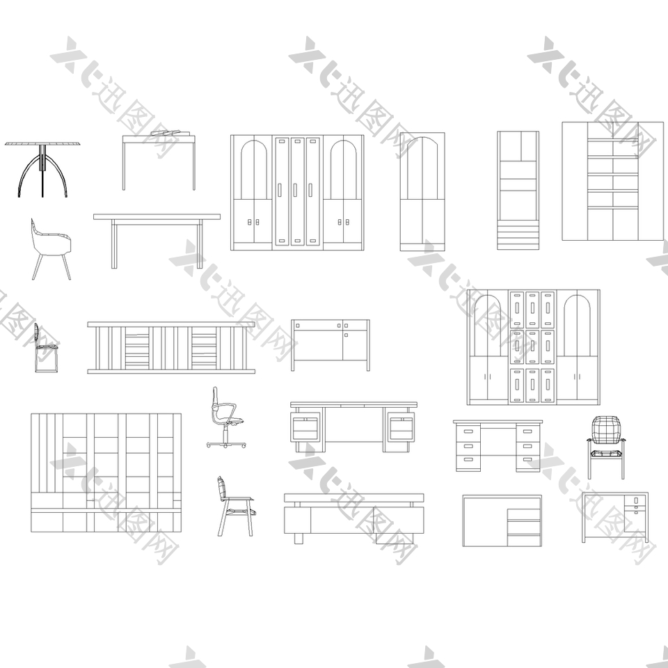 家具平面CAD图纸