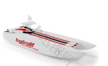 白色红字时尚皮划艇模型素材