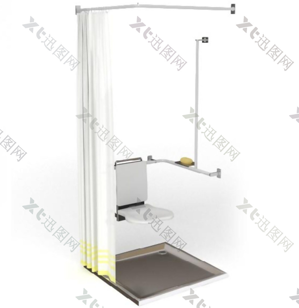 淋浴房淋浴间3d卫浴模型