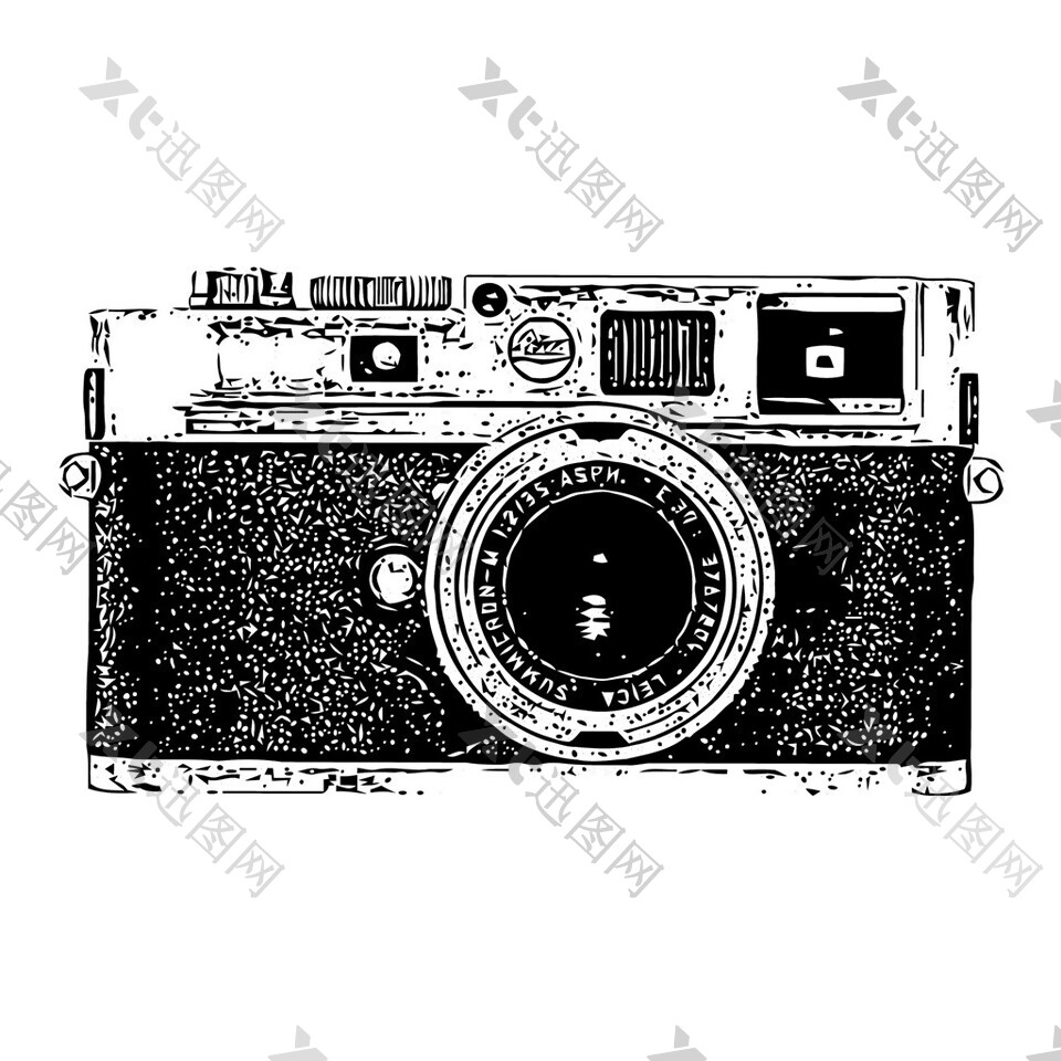 黑色老式照相机素材图片