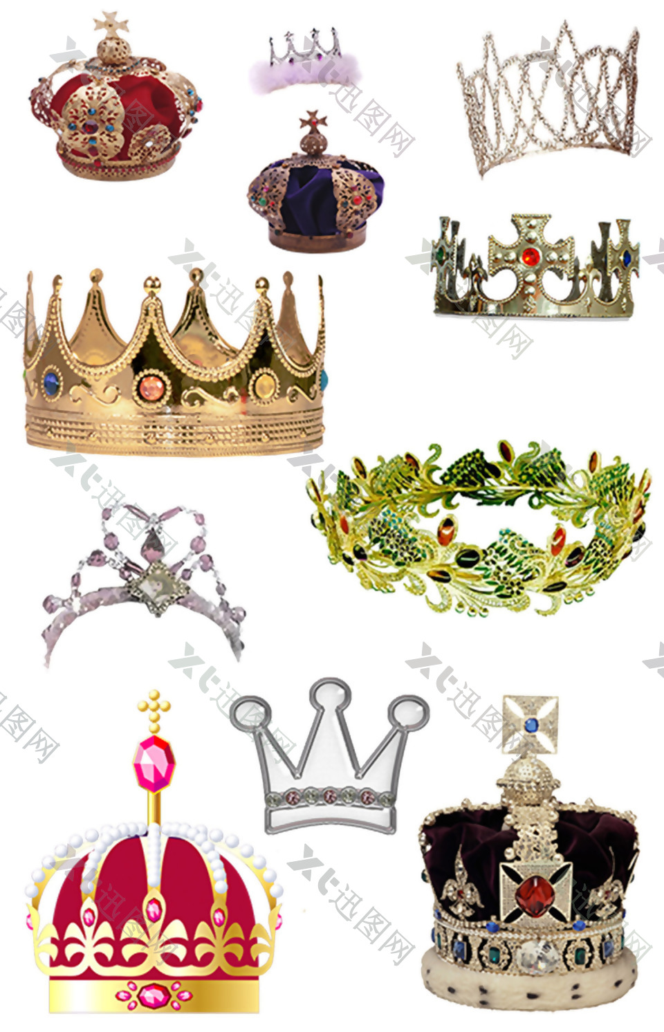 皇冠装饰图案集合