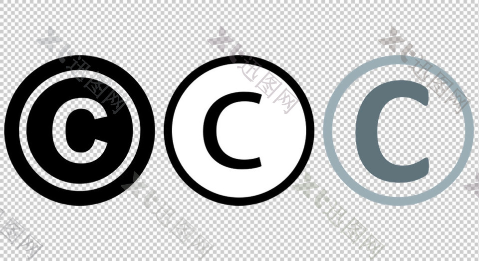 版权认证图标免抠png透明图层素材