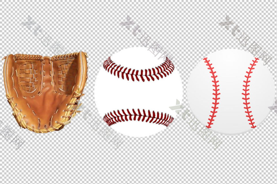 棒球装备图免抠png透明图层素材