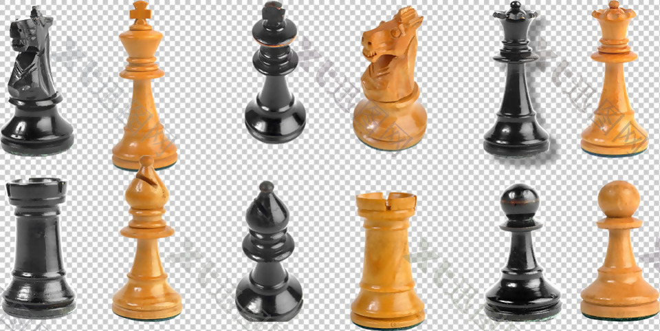 各种国际象棋免抠png透明图层素材