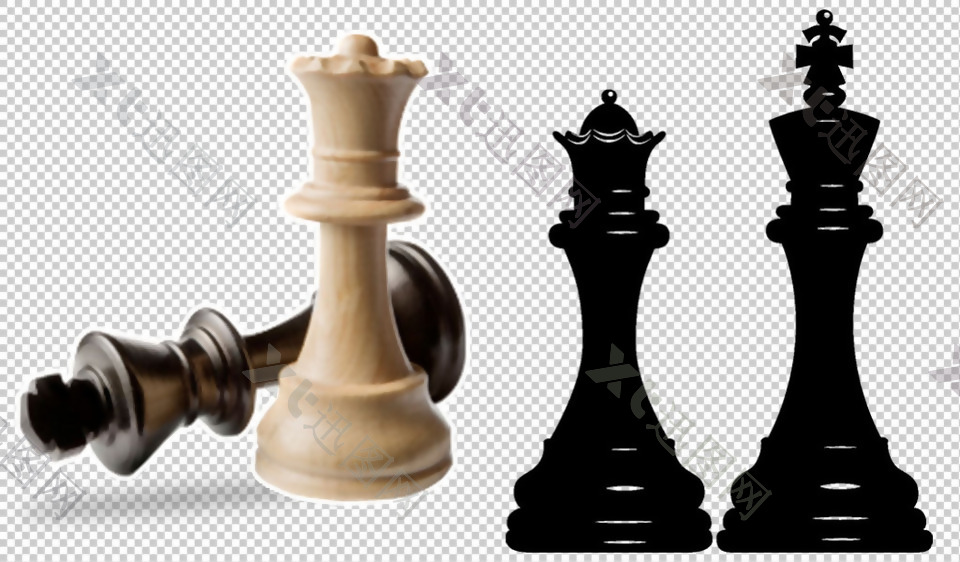 国际象棋子免抠png透明图层素材