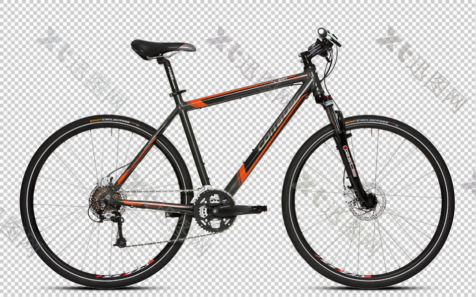 自行车图免抠png透明图层素材