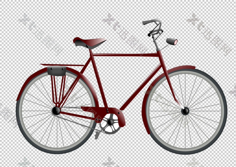 经典自行车免抠png透明图层素材
