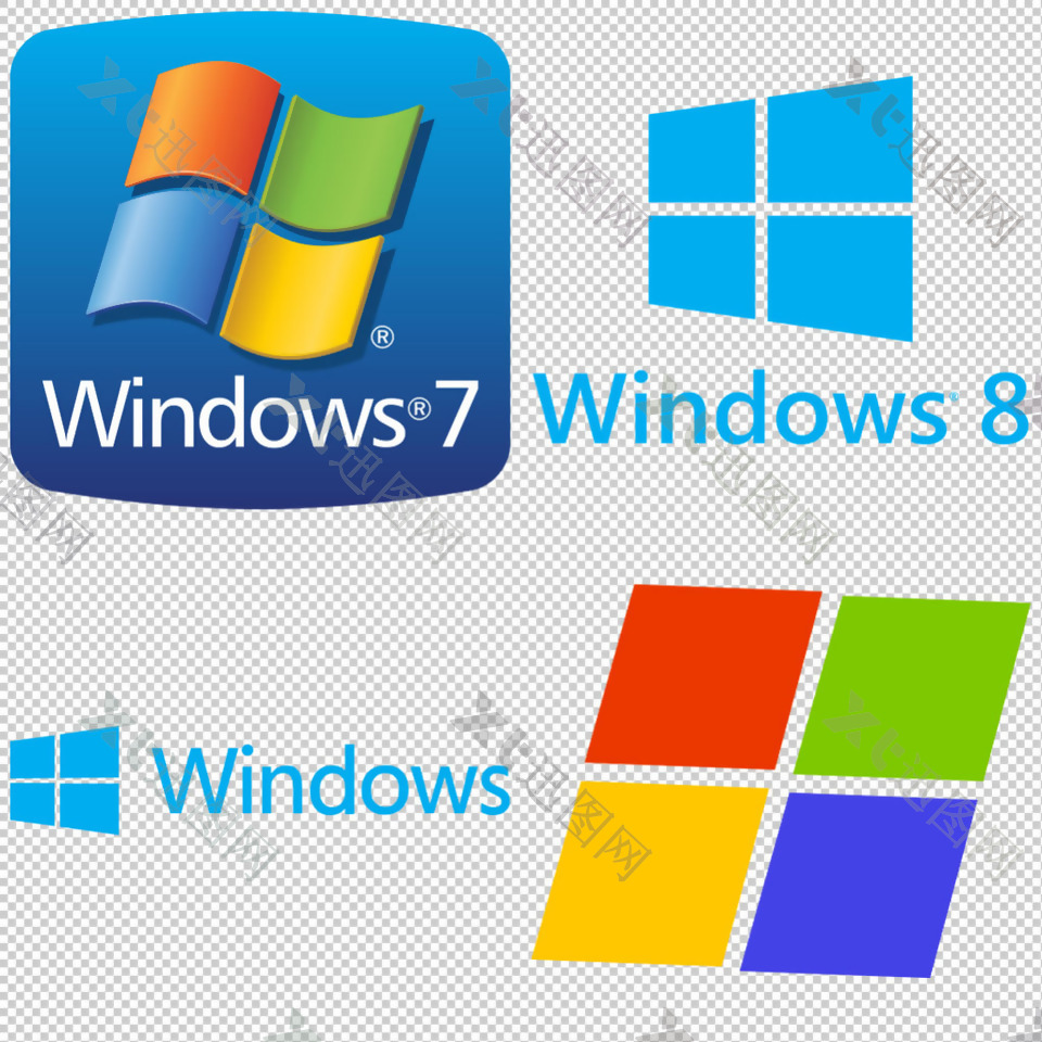 windows操作系统免抠png透明素材