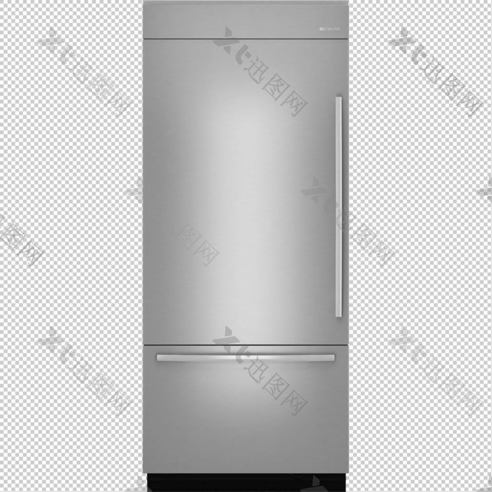 电冰箱高清手绘免抠png透明图层素材