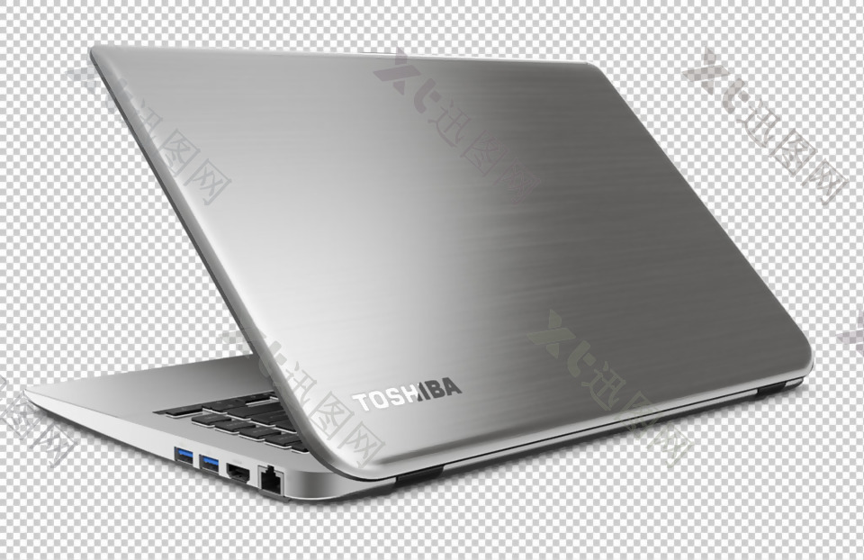 灰色笔记本电脑免抠png透明图层素材