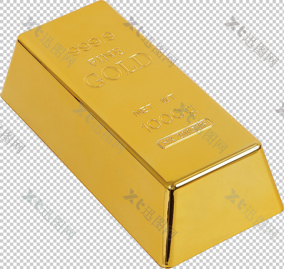 金砖黄金免抠png透明图层素材