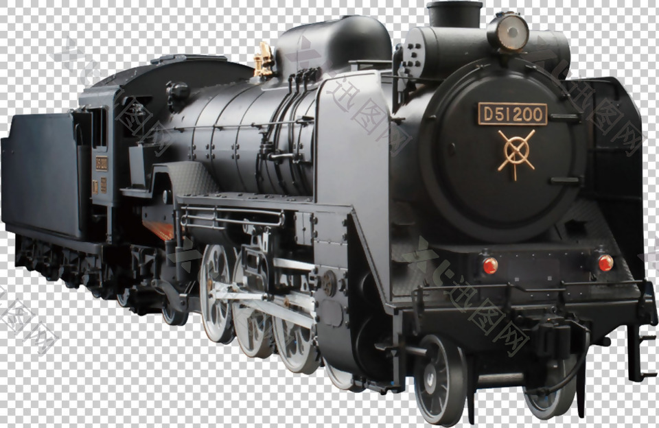 蒸汽机车免抠png透明图层素材