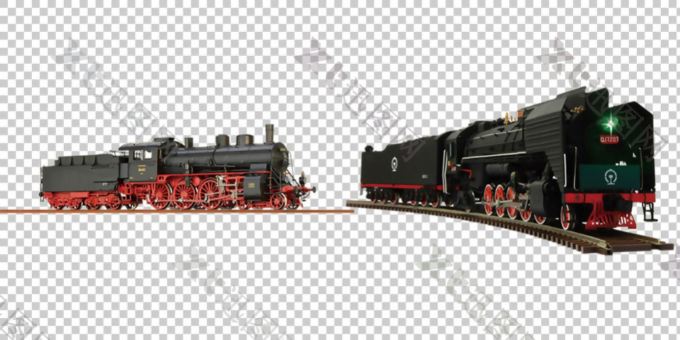 老式火车图片免抠png透明图层素材