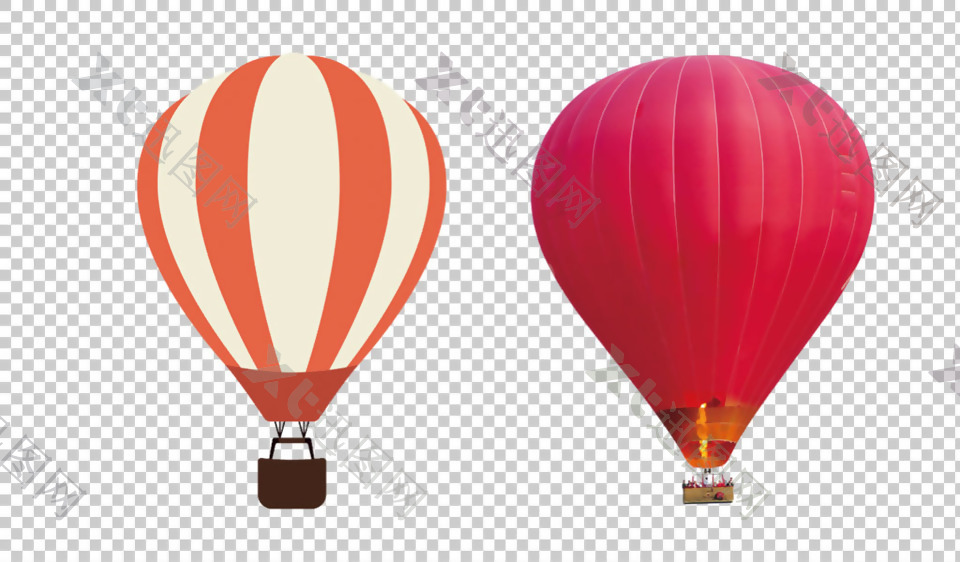 梦幻热气球免抠png透明图层素材