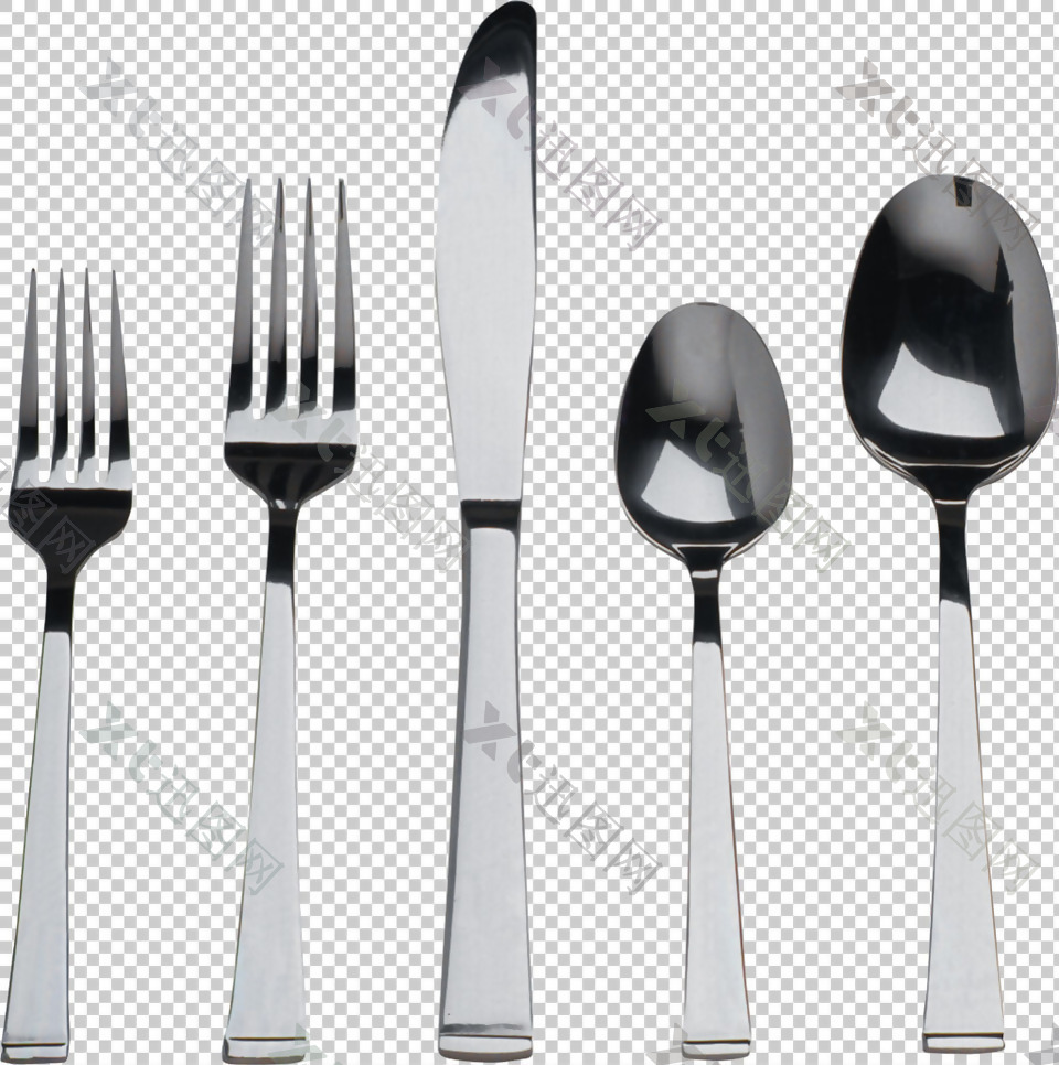勺子刀叉图片免抠png透明图层素材