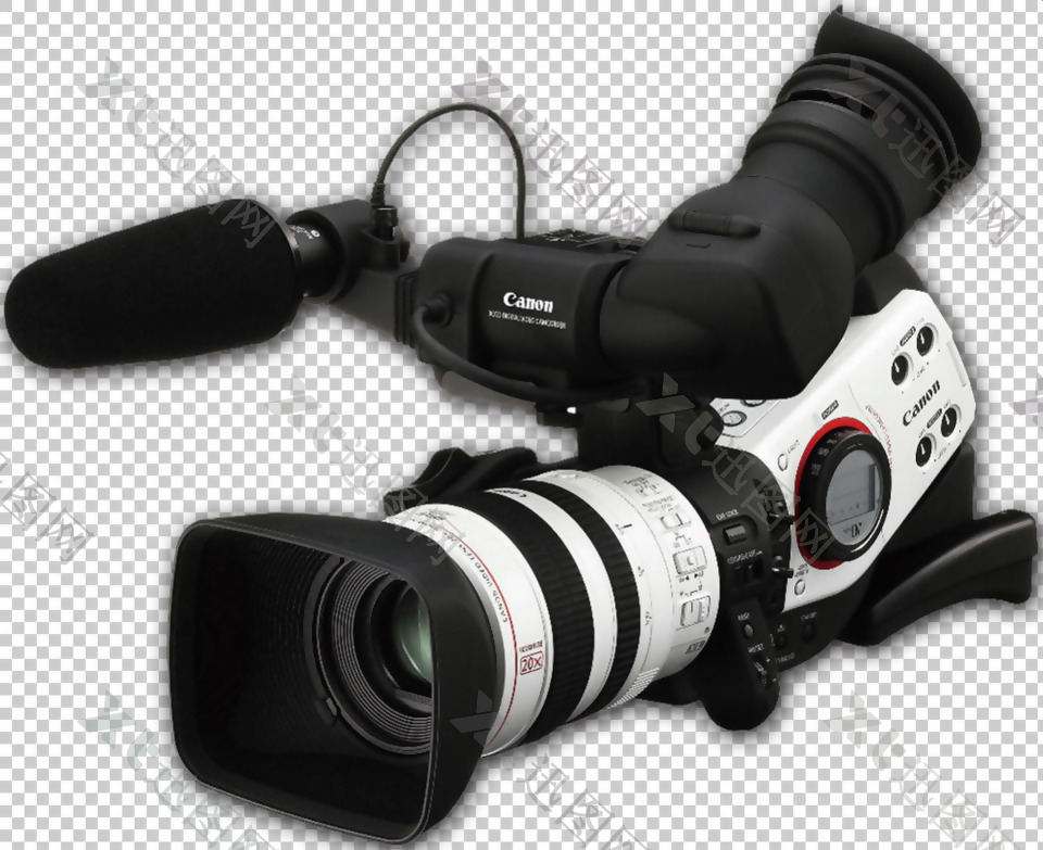专业摄像机免抠png透明图层素材