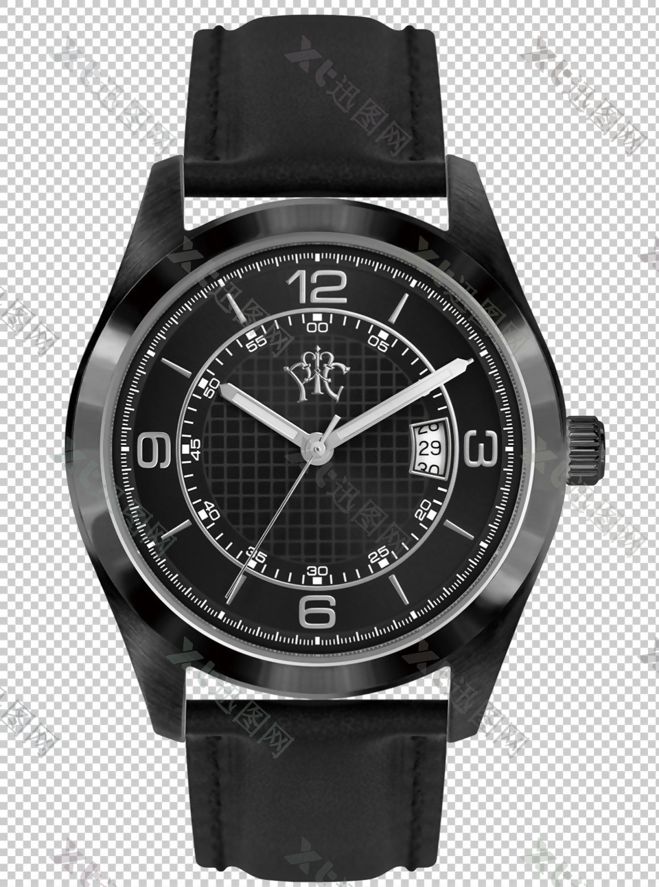 黑色手表图免抠png透明图层素材