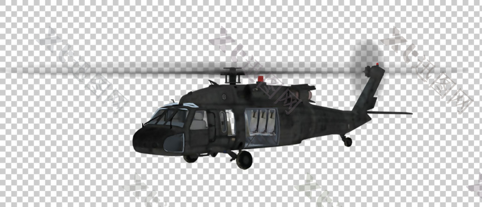 直升机模型免抠png透明图层素材